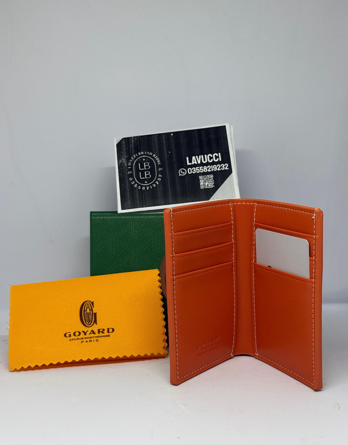 Goyard smart wallet orange