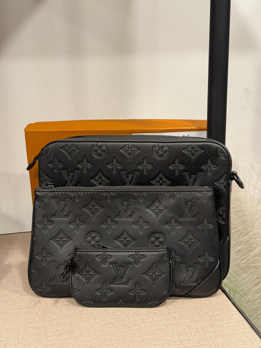Lv emb trio bag