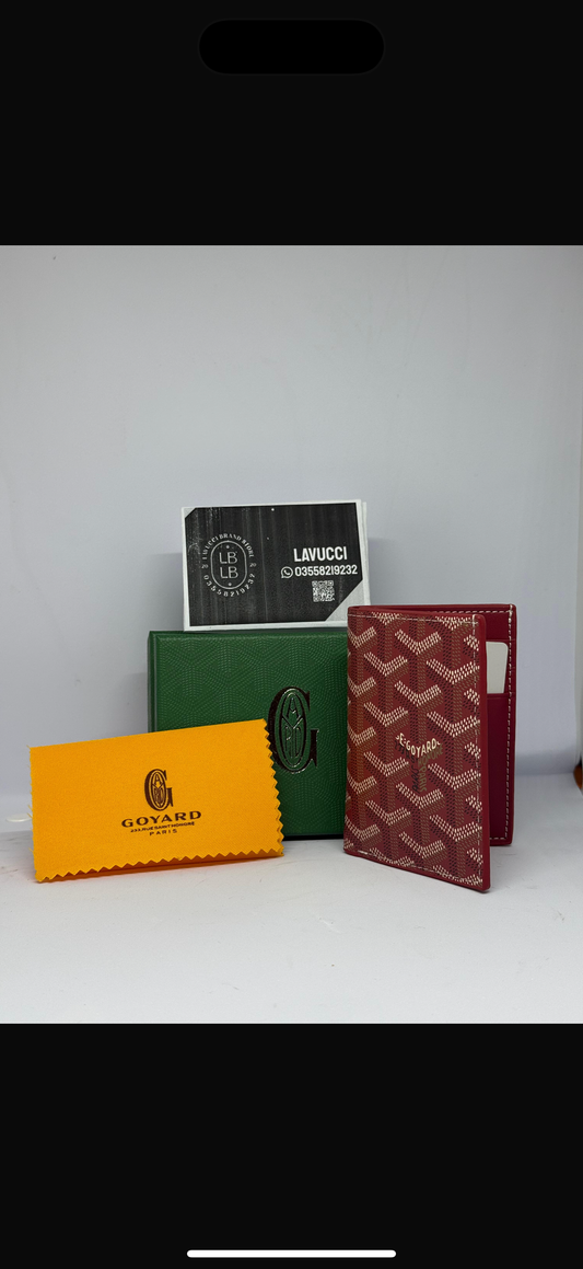 Goyard smart wallet jujube red