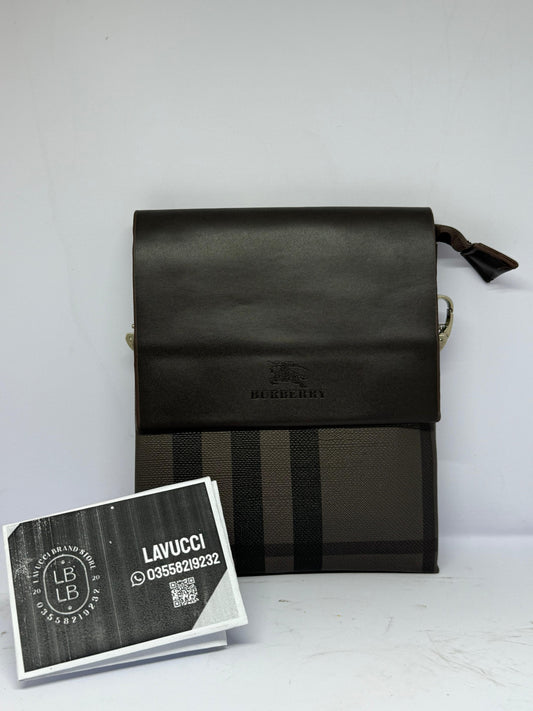 Burberry chocolate side bag