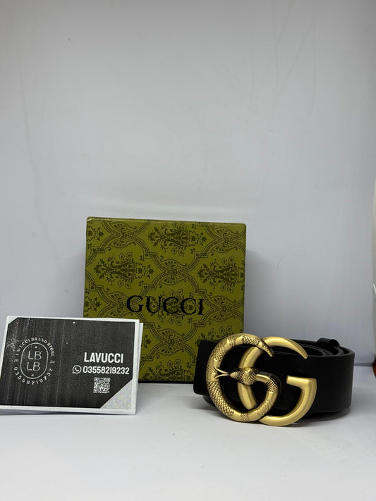 Gucci brass leather belt GB1