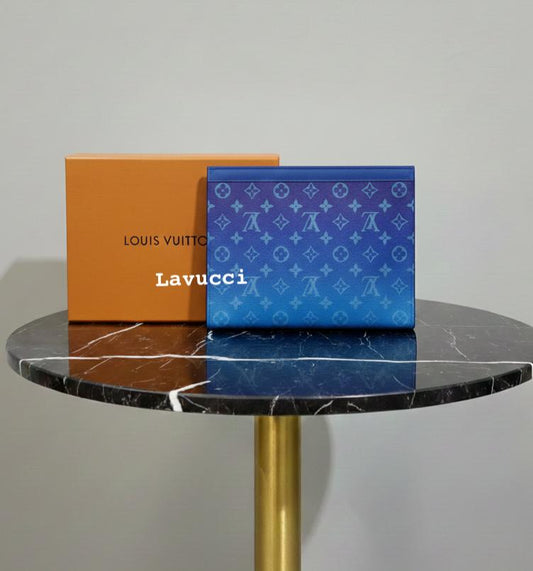 Lv blue clutch bag