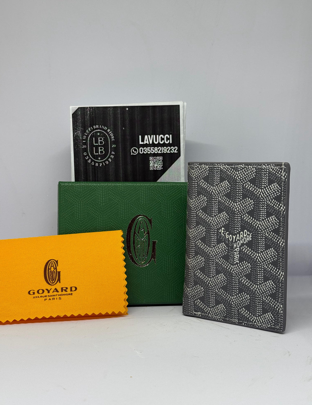 Goyard smart wallet grey