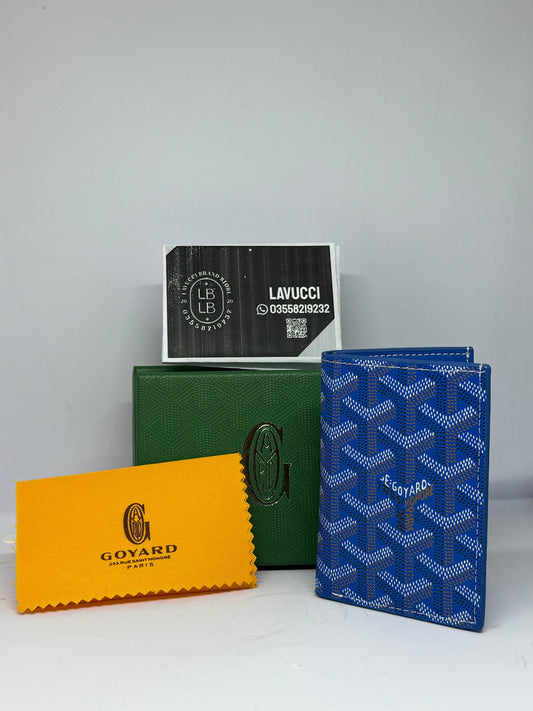 Goyard smart wallet electric blue