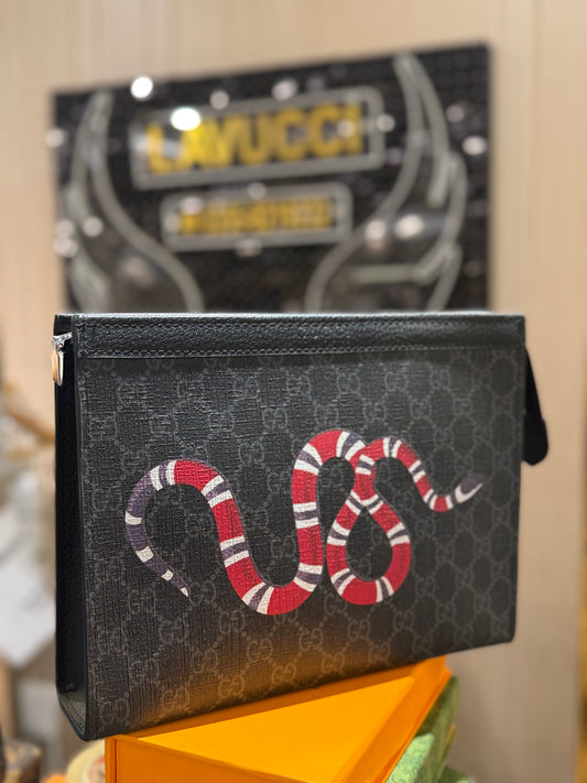 Gucci snake clutch