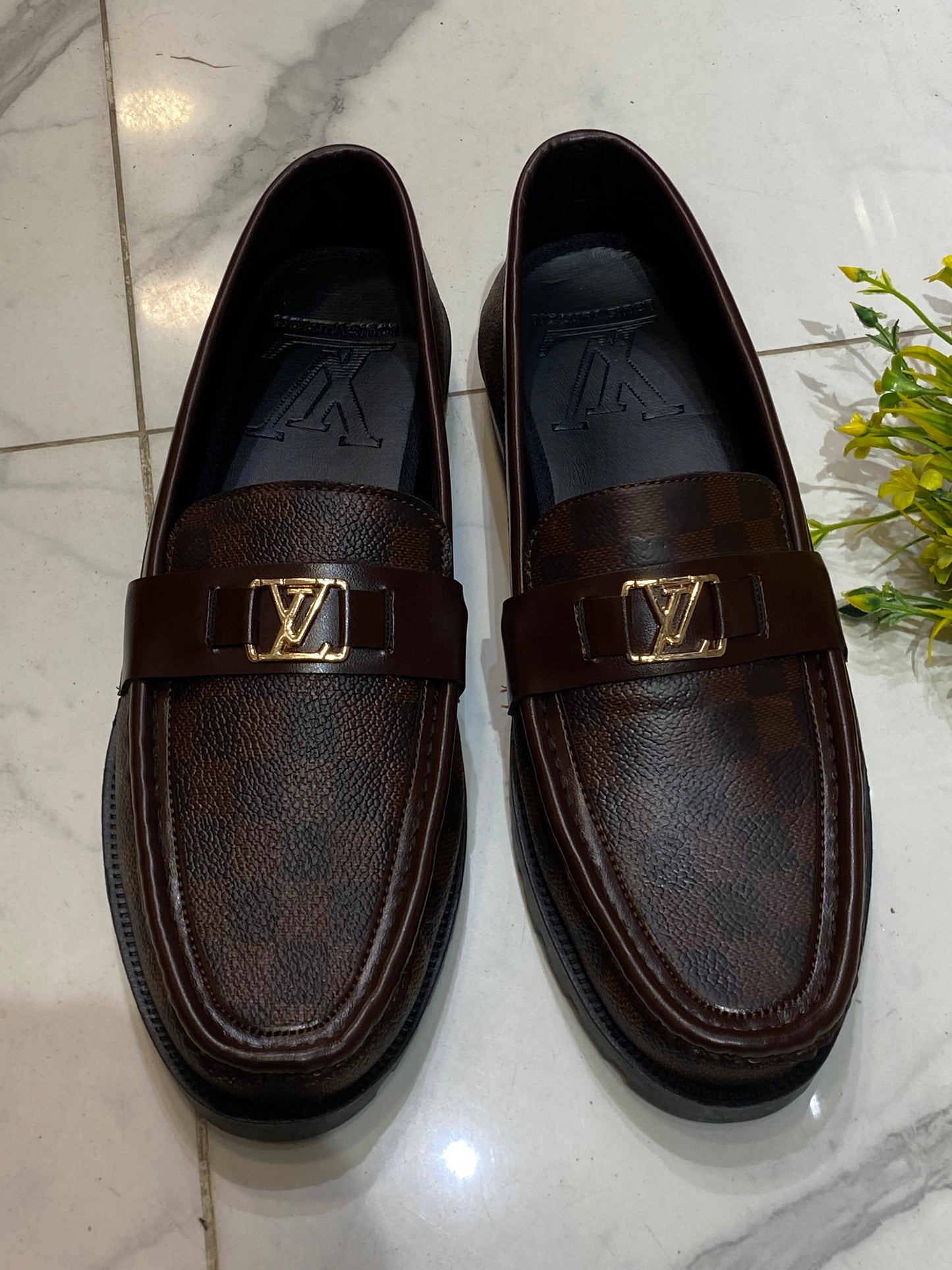 LV check brown