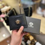 Versace crocodile leather wallet