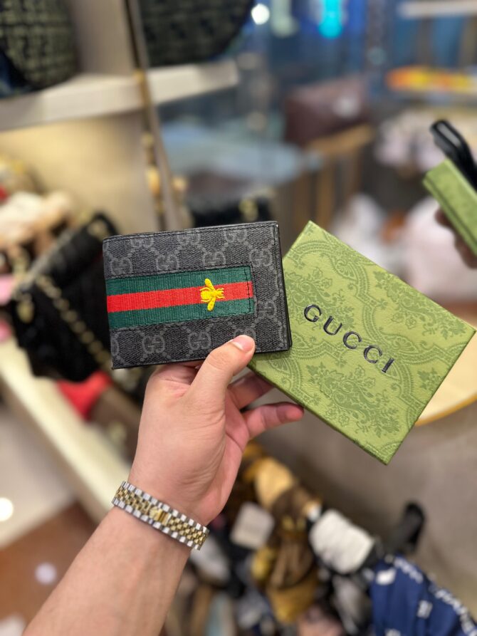 Gucci Black Bee Wallet