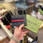 Gucci Black Strip Wallet
