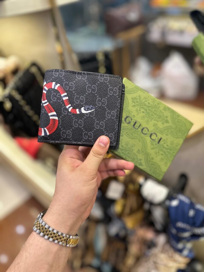 Gucci Black Snake Wallet