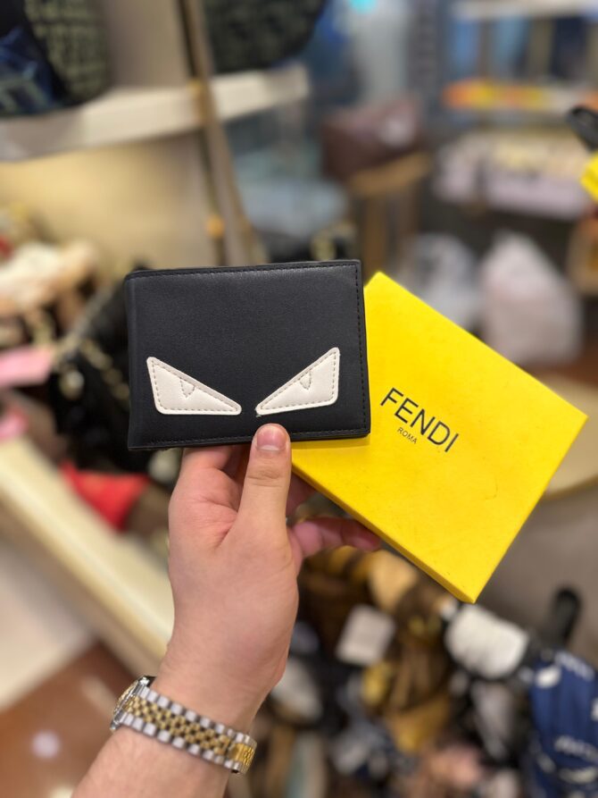 Fendi White Eyes Wallet