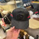 Gucci Black Net Strip Cap