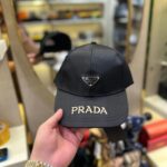Prada Black Logo Cap