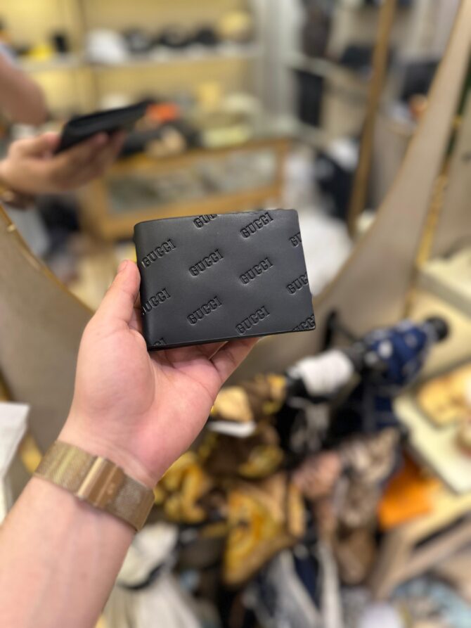 Gucci Black 9229 Leather Wallet