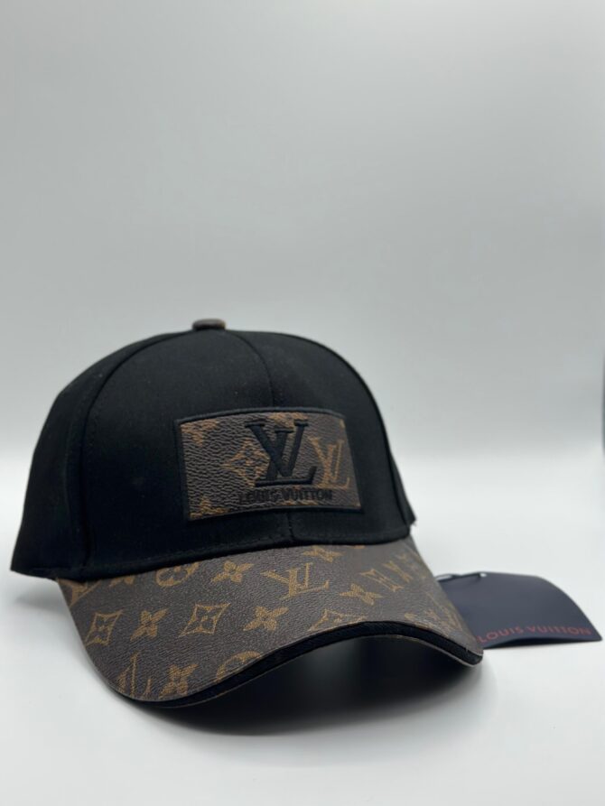 LV Brown Black Logo WT Cap