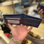 Dior Blue Leather DR-15 Wallet - Image 3