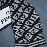 Fendi FF Bgrey Woollen Muffler - Image 2