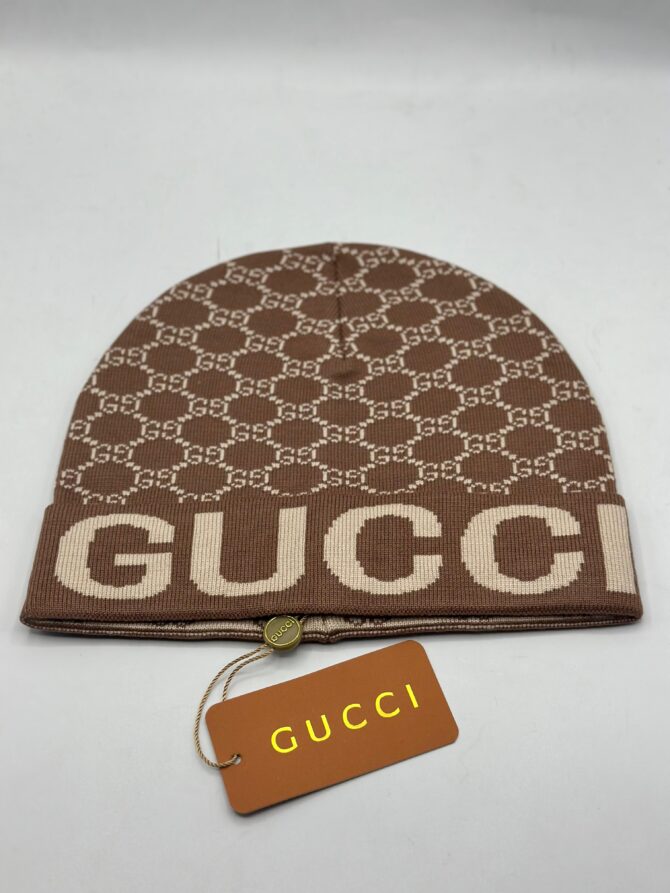 Gucci brown 1Gr Woolen cap