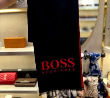 Hugo Boss Red Woolen Muffler