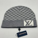 LV Check Woolen Cap