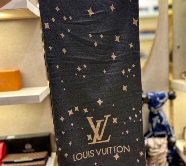 LV Grey Stars Woolen muffler