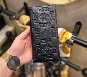 Versace leather long 6393C phone space wallet