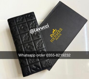 Hermes leather long 314C phone space wallet