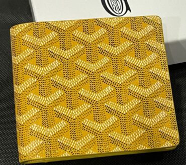 Goyard yellow wallet