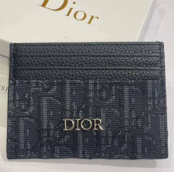 Dior black card wallet