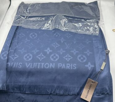 Lv blue scarf