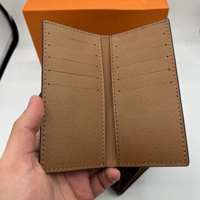 Lv brown smart long wallet