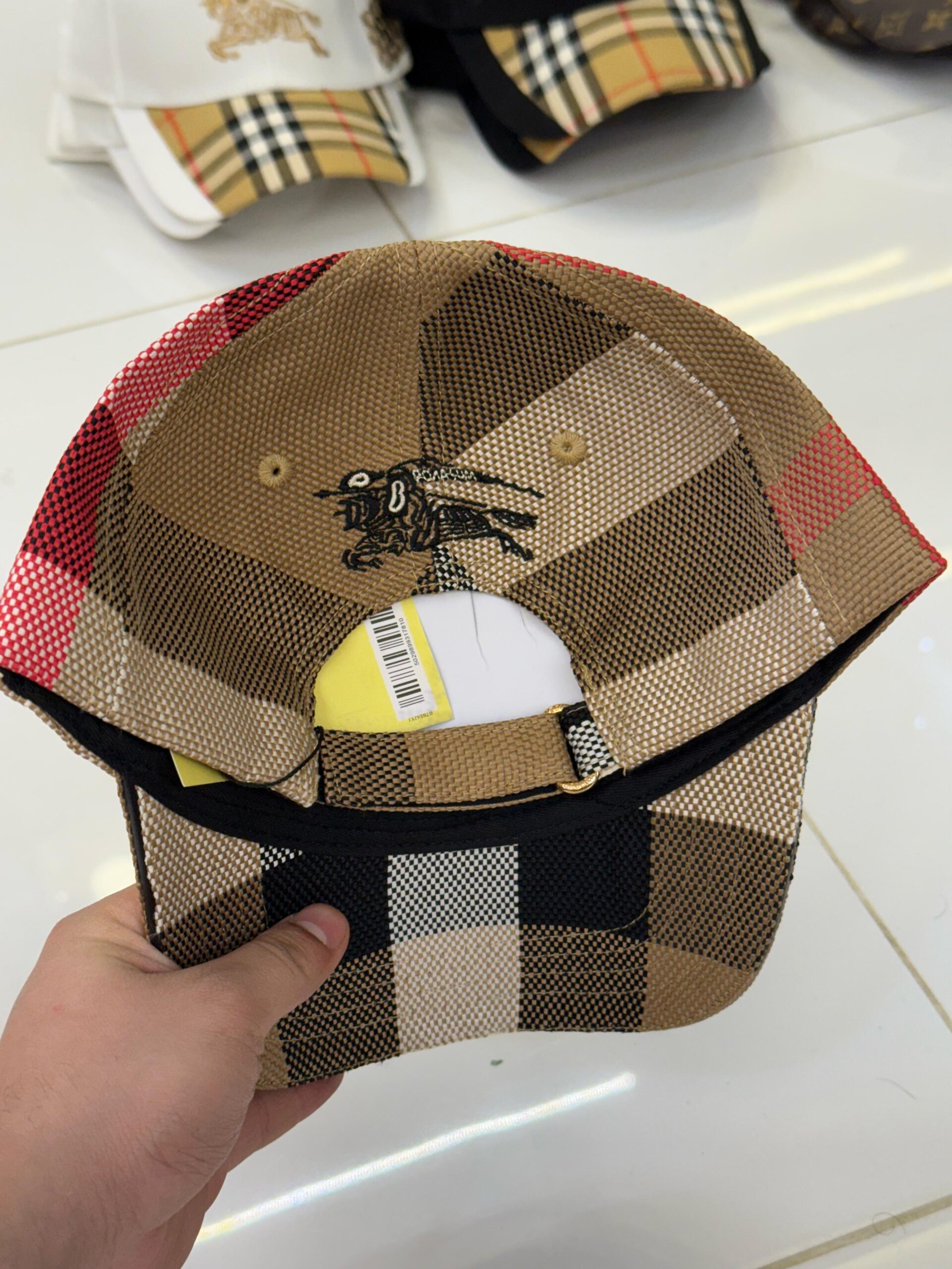 Burberry Black Text Cap 2 Burberry Black Text Cap - Image 2