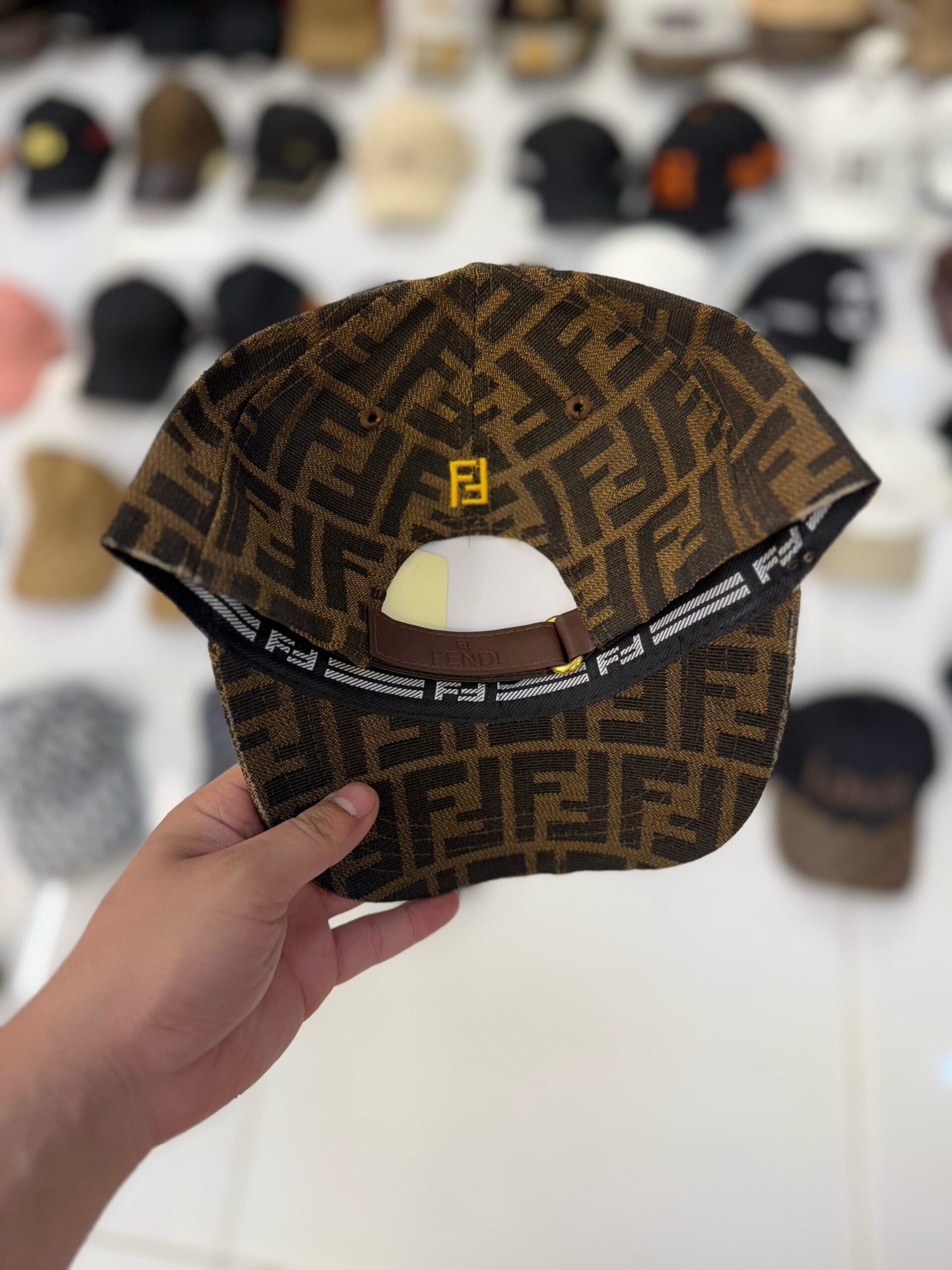 Fendi Roma Brown Cap 2 Fendi Roma Brown Cap - Image 2