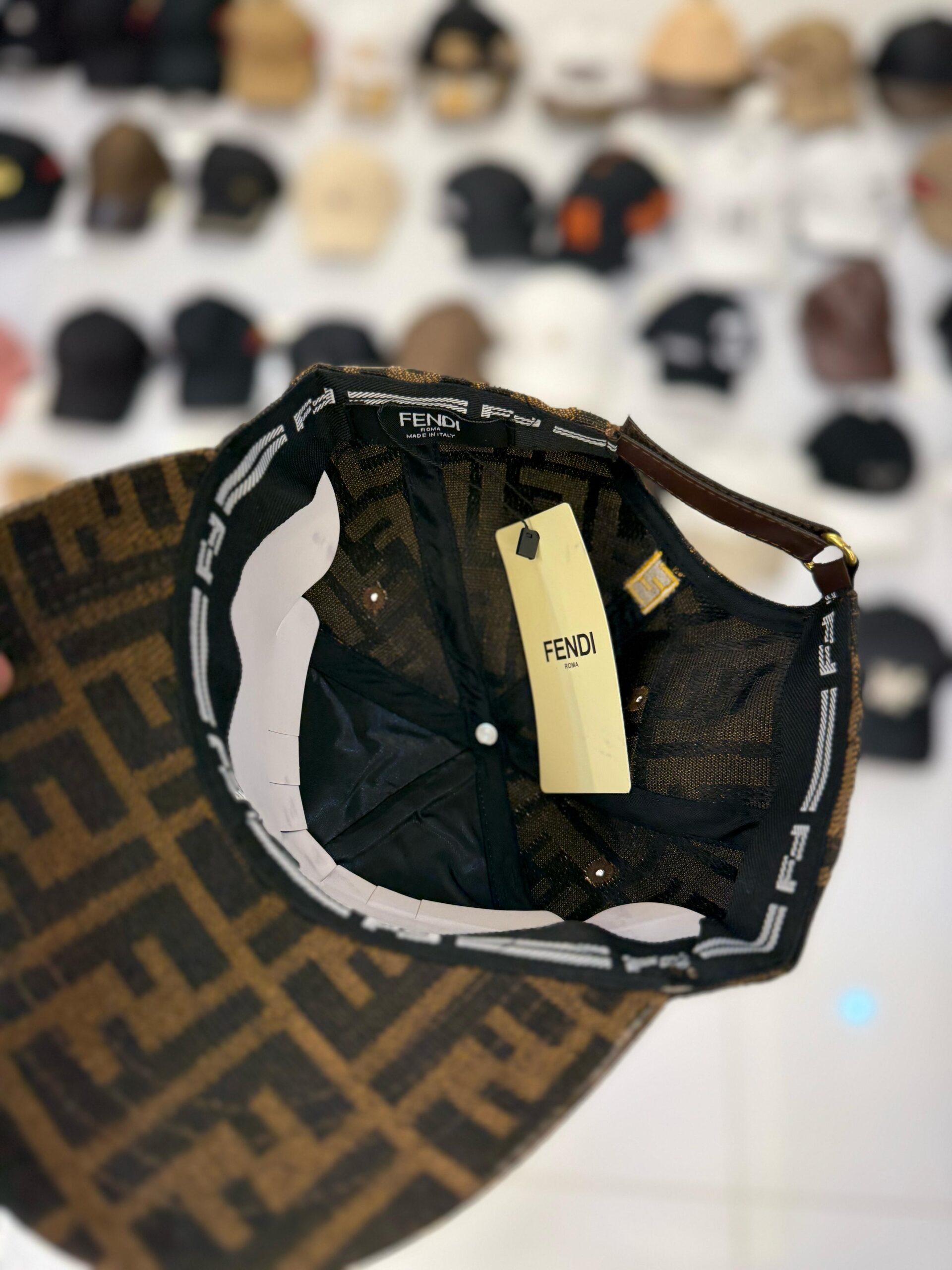 Fendi Roma Brown Cap 3 Fendi Roma Brown Cap - Image 3