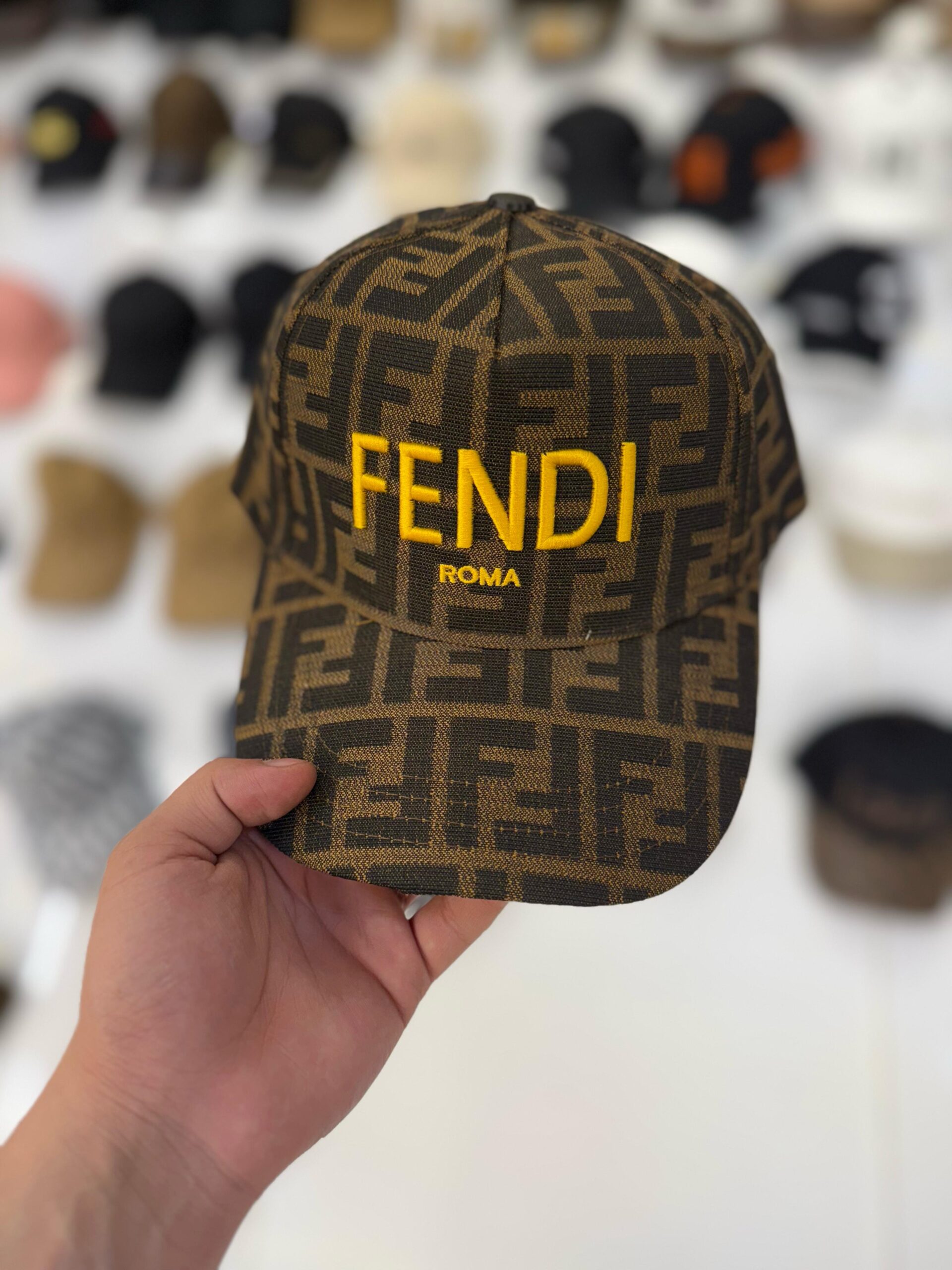 Fendi Roma Brown Cap 1 Fendi Roma Brown Cap