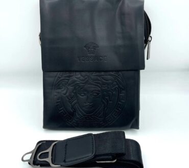 Versace Emb2 Black Side Bag