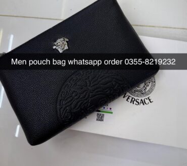 Versace leather Pouch Bag
