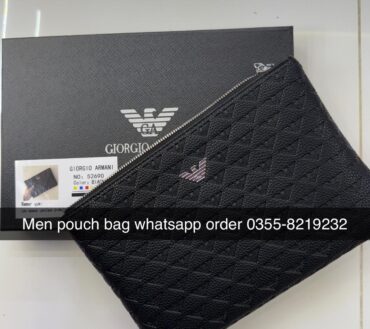 Armani leather Pouch Bag