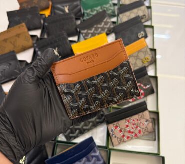 Goyard brown card holder