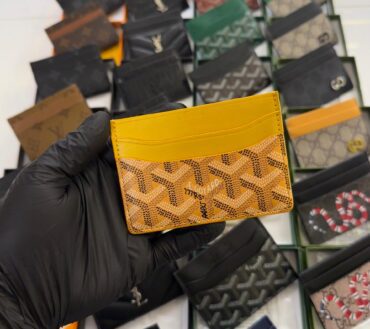 Goyard yellow card holder