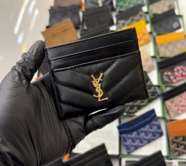 YSL golden card holder