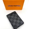 Lv black chq card smart wallet