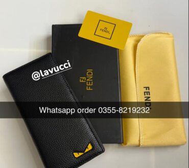 Fendi 841C leather long wallet