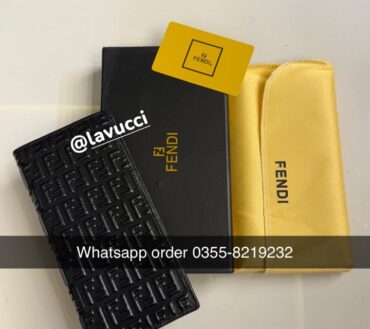 Fendi 934C leather long wallet
