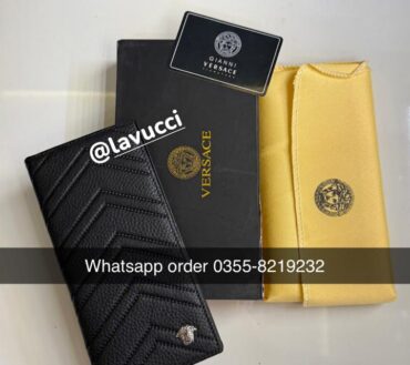 Versace 881 leather long wallet