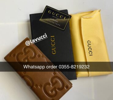 Gucci 805 leather long wallet
