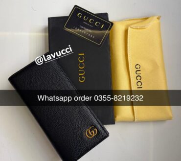 Gucci 035C leather long wallet