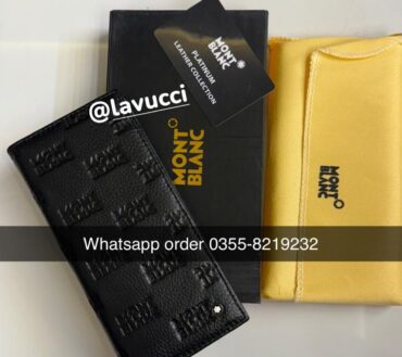 Mont blanc 033 leather long wallet