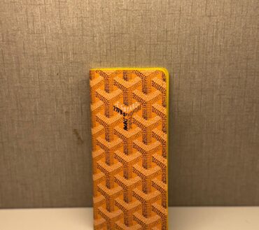 Goyard black smart long wallet