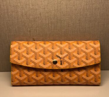 Goyard yellow long wallet